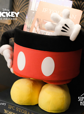 SUNDAY HOME 米奇抱抱筒 迪士尼周边 潮玩家居趣味创意收纳筐摆件