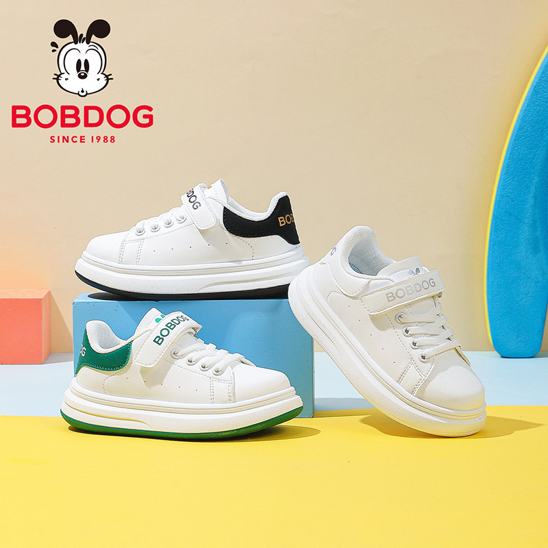 巴布豆儿童运动小白鞋男童女童幼儿园板鞋男款女款室内2026新款春