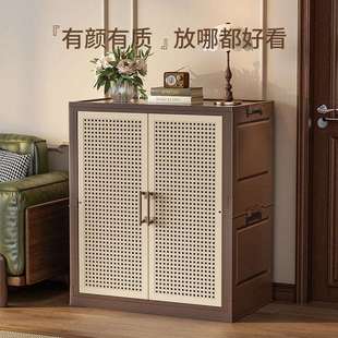 柜分区多规格大容量储物柜家用客厅免安装 中古风收纳鞋 折叠置物柜