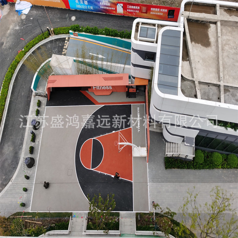 epdm塑胶地面材料学校透气型塑胶跑道新标准材料 小区健身地坪