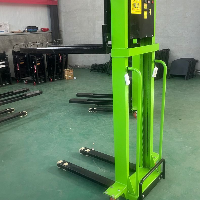 装卸货机器随车叉车电动自动升高液压搬运升降堆高小型1吨便携式