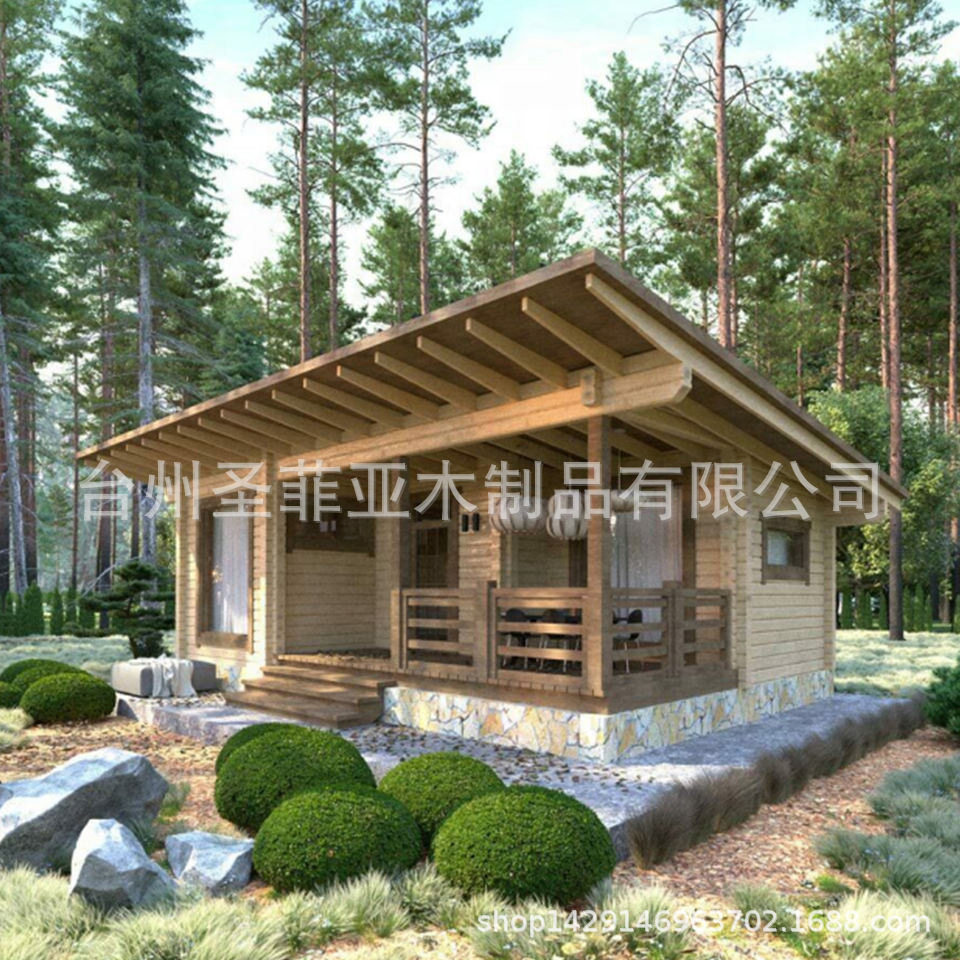 承接户外大型木屋工程度假村酒店景观小屋木屋别墅小楼房民宿