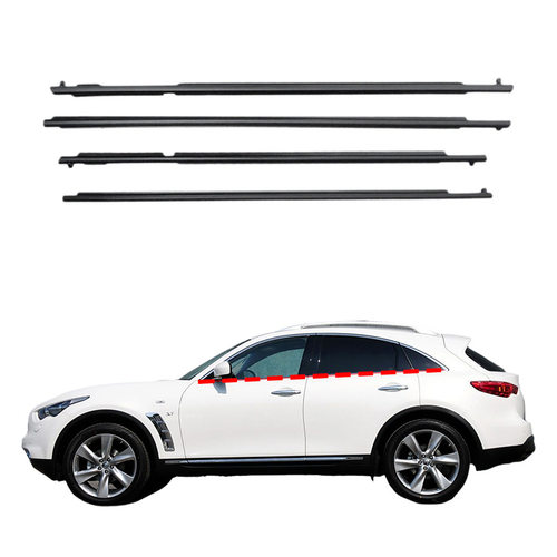 适用于英菲尼迪QX70车门窗玻璃密封挡水压条外压条S51FX35FX37