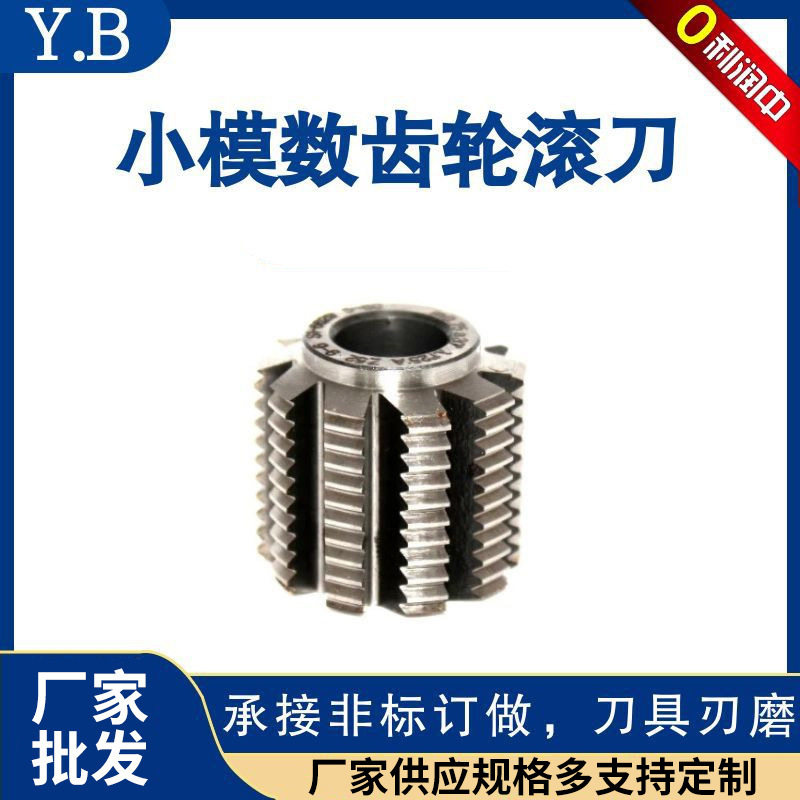 厂家批发硬质合金小模数合金滚刀m0.2-m6机械刀片小模数滚刀