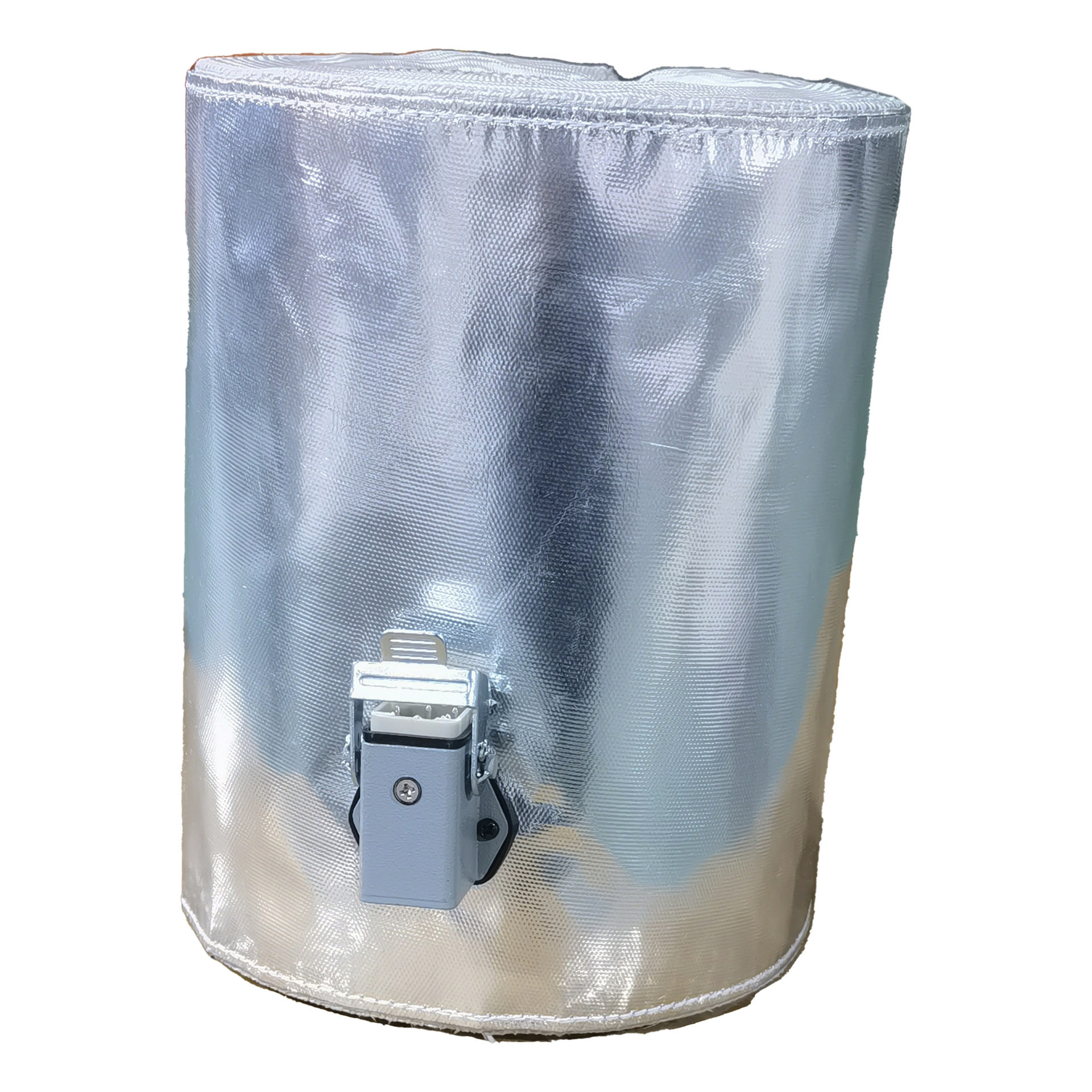 厂家生产非标银色圆柱体加热保温套柔性温度可控涂胶设备专用