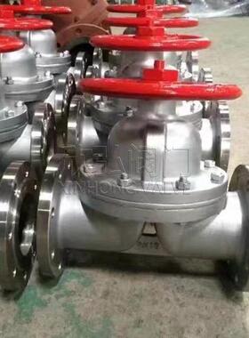 G641F46气动衬氟隔膜阀法兰不锈钢卫生级316L欣弘阀门