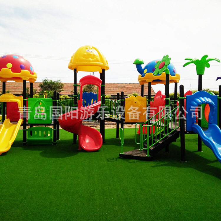 幼儿园滑梯室外大型玩具秋千组合 塑料公园小区儿童户外组合滑梯