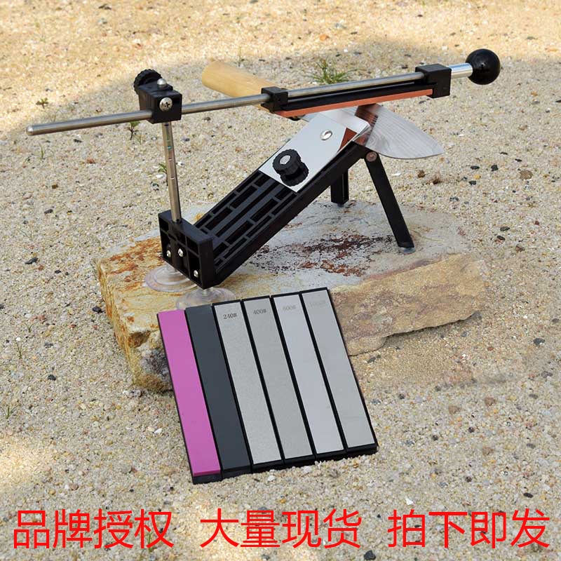 睿炘3代磨刀器专业固定角度辅助引导工具防滑硅胶底白刚玉磨刀石