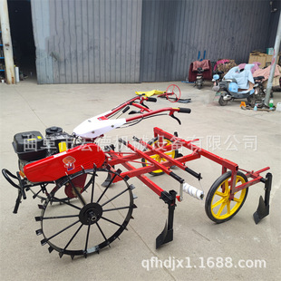 汽油宽度可调覆膜机 手扶式高垄铺膜机 自走式打药盖膜机