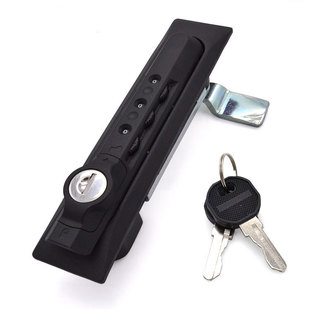 尚坤SK1-006工业门锁通讯机柜控制柜配电箱黑色塑料平面锁密码锁