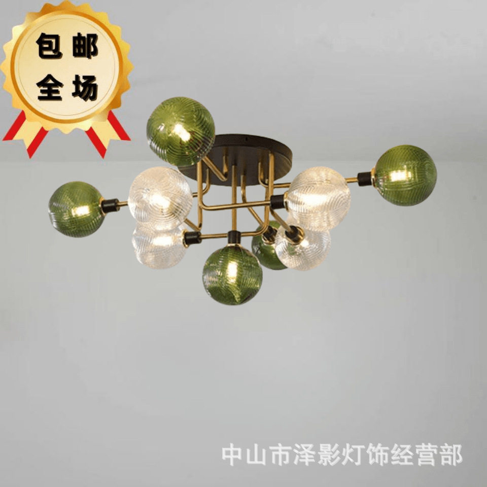 北欧简约客厅吸顶灯后现代创意设计师餐厅书房卧室房间时尚个性灯