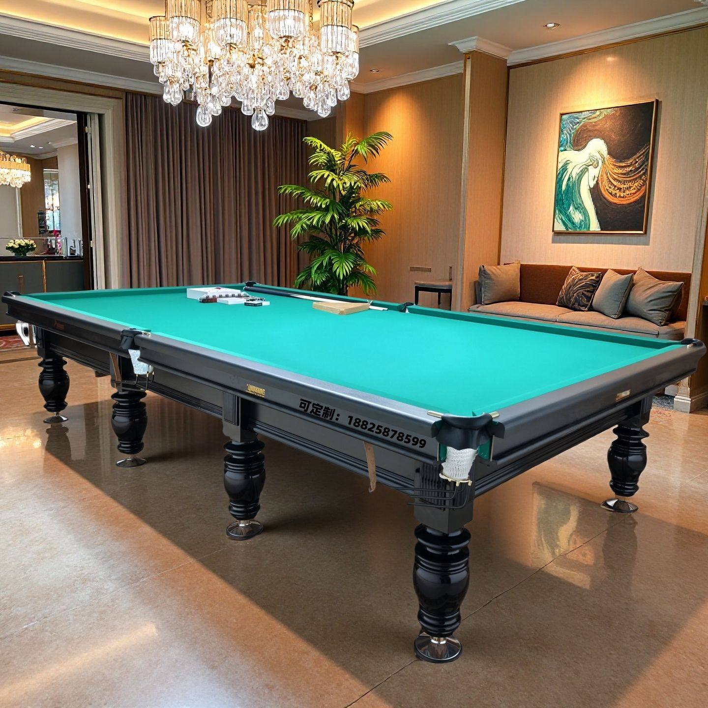 俄式台球标准花式九球中式美式黑八英式斯诺克俄式台球桌球台工厂