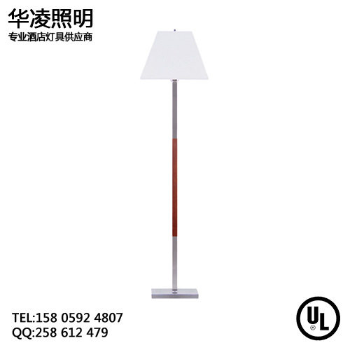 落地灯 现代简约北欧酒店客厅卧室立式床头灯墙角布艺灯罩落地灯
