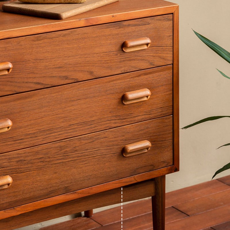 复古型家具柚木斗柜简约式全实木樱桃木卧室储物柜抽屉式收纳斗柜