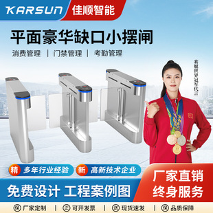 平面豪华缺囗小摆闸 人行通道智能摆闸速通门闸机写字楼高档门禁