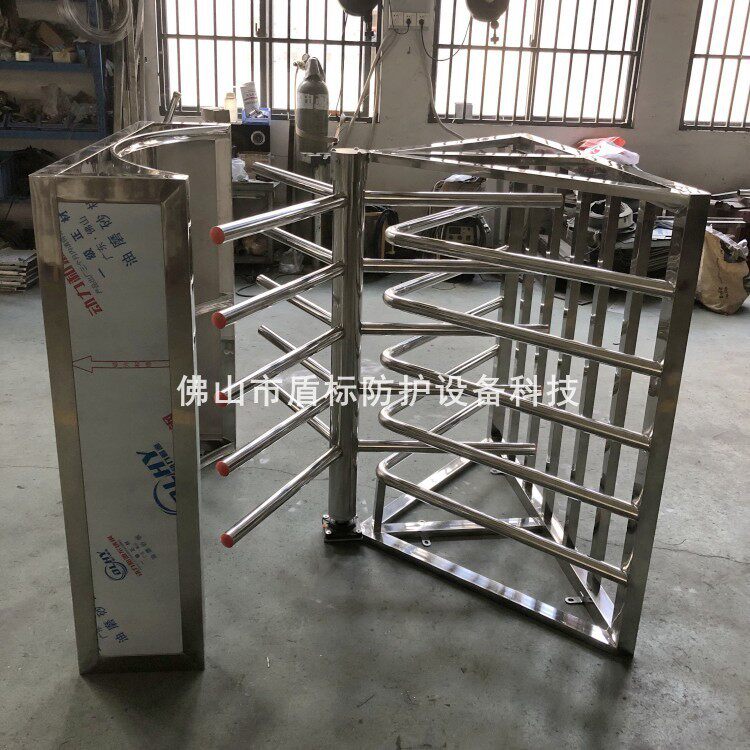 商场农贸市场出入口器导流旋转闸门 人行通道单向出口不锈钢滚闸