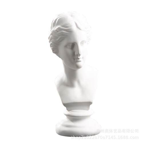 维纳斯石膏雕塑摆件设计师艺术品半身雕像样板房酒吧前台客厅装饰