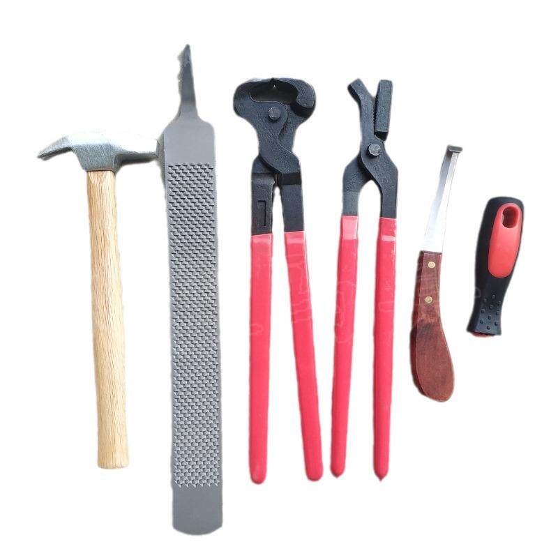 修蹄钉掌五件套剪蹄钳马蹄锉修蹄刀压钉钳修蹄工具天狼马具