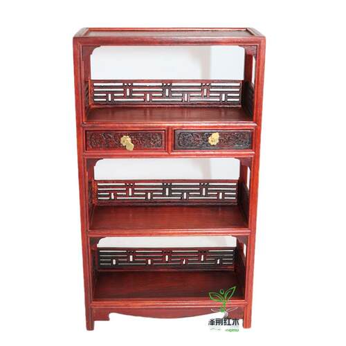 红酸枝木书架仿古微缩家具模型工艺品家居装饰品摆件书柜