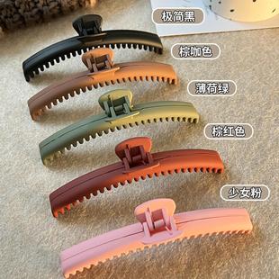 四层密齿大号抓夹发量大发夹女后脑勺高级感侧盘发鲨鱼夹头饰发卡