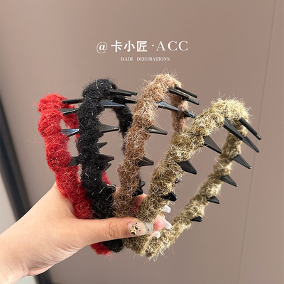 秋冬毛绒发箍女款高级感头箍发卡