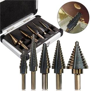 工具 多功能阶梯钻头螺旋英制宝塔钻高速钢开孔器手电钻打孔套装