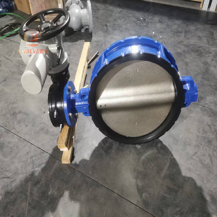 D971X-10C智能一体化开关型 电动对夹蝶阀 DN400橡胶密封对夹蝶阀