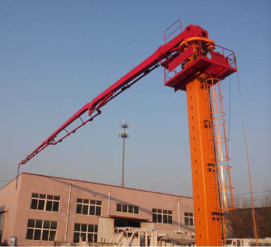 自助爬升顶升式液压布料机 33米楼板式布料机 用于高层建筑楼面