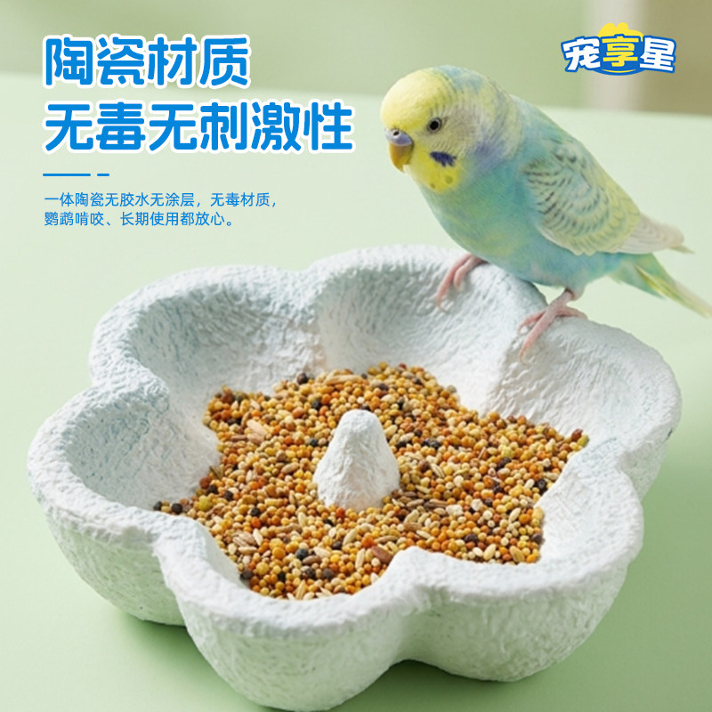 宠享星鹦鹉喂食器食盒盆磨嘴磨爪图片