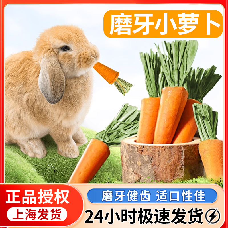 赫尔达兔子零食小萝卜造景磨牙棒