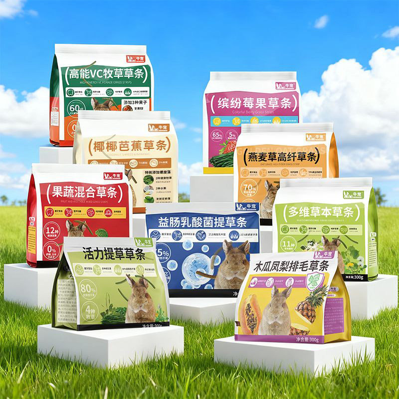 牛宠提摩西草条兔豚鼠龙猫磨牙图片