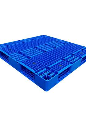 12AXY双12蓝色面格塑网料托盘加8条钢管货架可立库卡板九脚塑料托