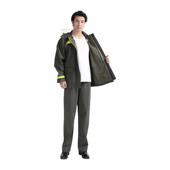 雨商丘雨衣套装 成人电动骑车劳保外卖分体雨衣 针行织布反光裤