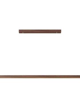 式餐厅吊灯极简禅新意胡桃木中中古灯风餐桌l128ed一字长条具