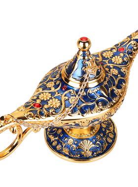 阿拉丁神灯锡器复古欧式工艺品合金阿创意工艺摆设品俄罗斯许愿灯