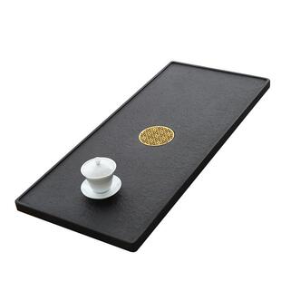 天然乌具金茶盘整块家用现代简石头茶台大小火烧窗缘号约石材茶石