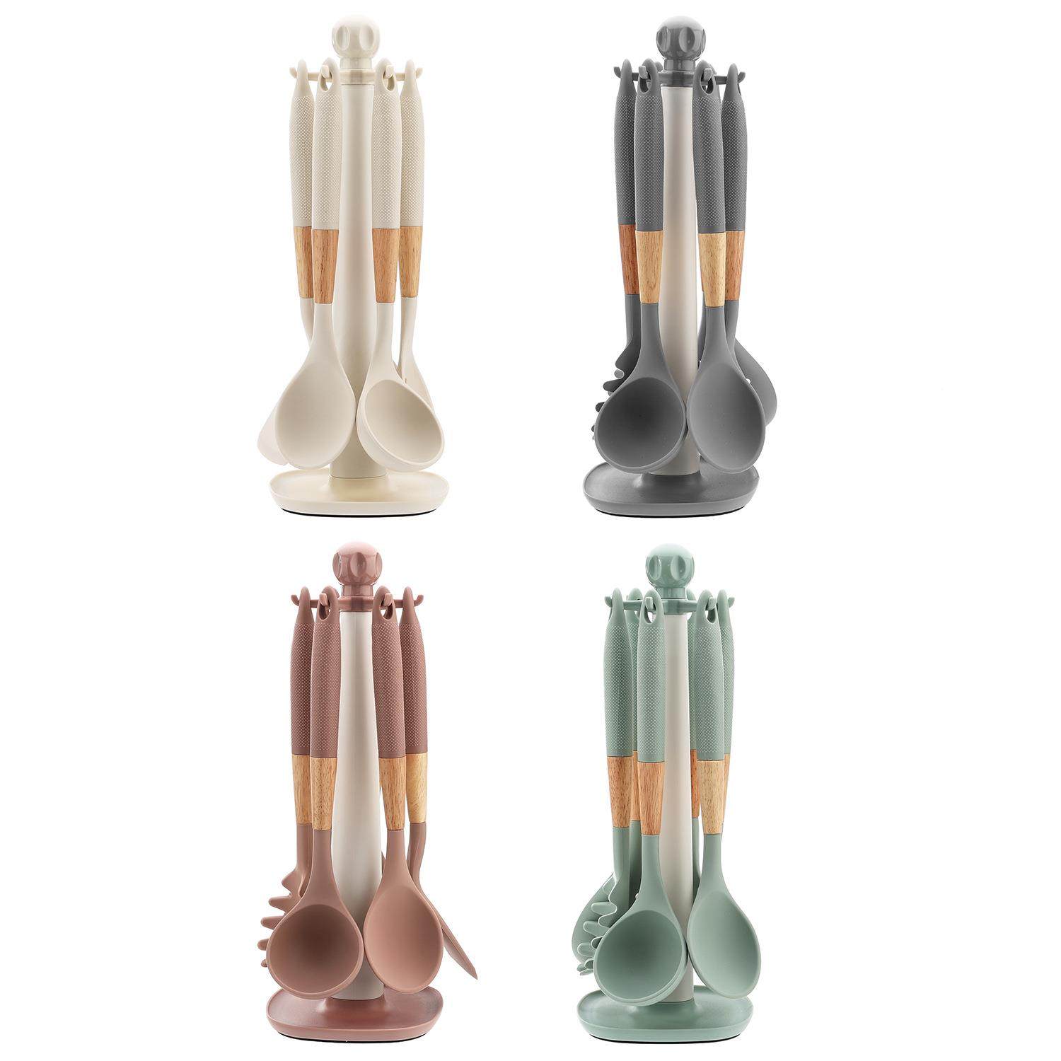 硅榉木柄锅铲家全用套炒菜铲子厨胶房用硅胶铲漏勺YY-8752硅胶厨,厨房/烹饪用具,锅铲,淘宝优惠券,粉丝福利购,淘宝优惠卷