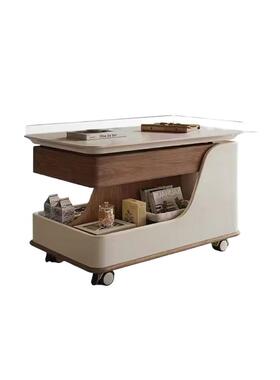 现代豪华升降茶几客厅家用小户型移发RRB动沙边车几多可功能推小