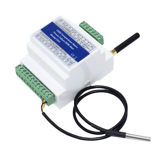 GSM/3G/4GT201远程检测温度和电源状态继电器SMS短信电话报警器