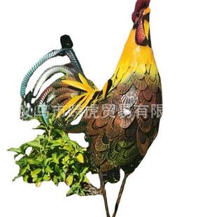 新品XlIronRl7967ostoerX铁公鸡摆件户外院铁庭艺公鸡装饰