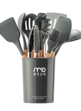 食品级硅煎胶铲炒勺高温k208不粘耐锅专用家用炒具菜铲子铲汤勺厨