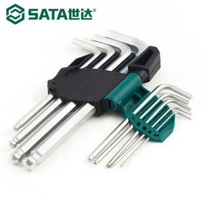 （球）9件加长头内六9角世扳手0/世9105内六方件套达09105A