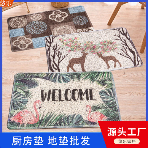 pvc圈丝地垫入户门厅脚垫进门门口垫家用刮泥防滑垫蹭土批发轻奢