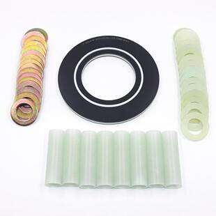 3防火震绝缘垫防1片组云母垫片6W G10绝缘垫圈绝缘套筒 202011