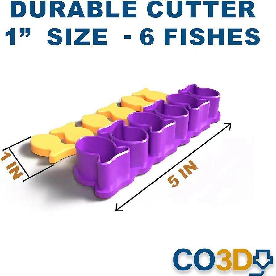 跨境新款迷你金鱼饼干模具鱼形零食烘焙模具不规则饼干模鱼形状