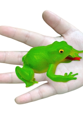 软胶仿真青蛙黑色假蛤蟆儿童认知玩具吓人恶搞两栖爬行小动物模型