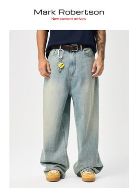 Mark Robertson牛仔裤男款洗水2026新款男装潮流加厚裤子男士长裤