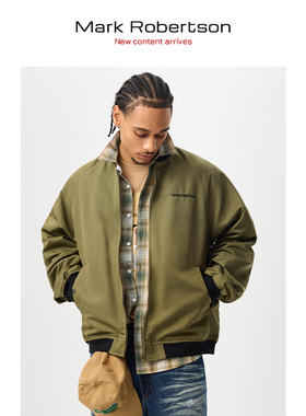 Mark Robertson25AW棒球服夹克宽松美式复古飞行员夹克男休闲外套