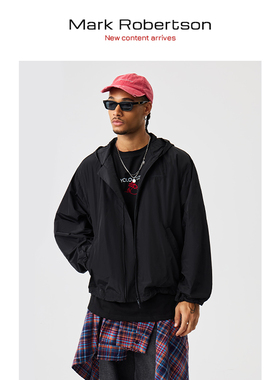 Mark Robertson25AW连帽宽松简约时尚春秋夹克开衫外套流行美式