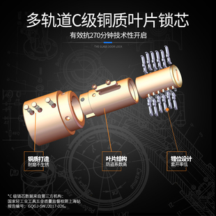 玥玛玻璃门锁双开门免开孔推拉单门锁不锈钢商铺办公室平移门锁